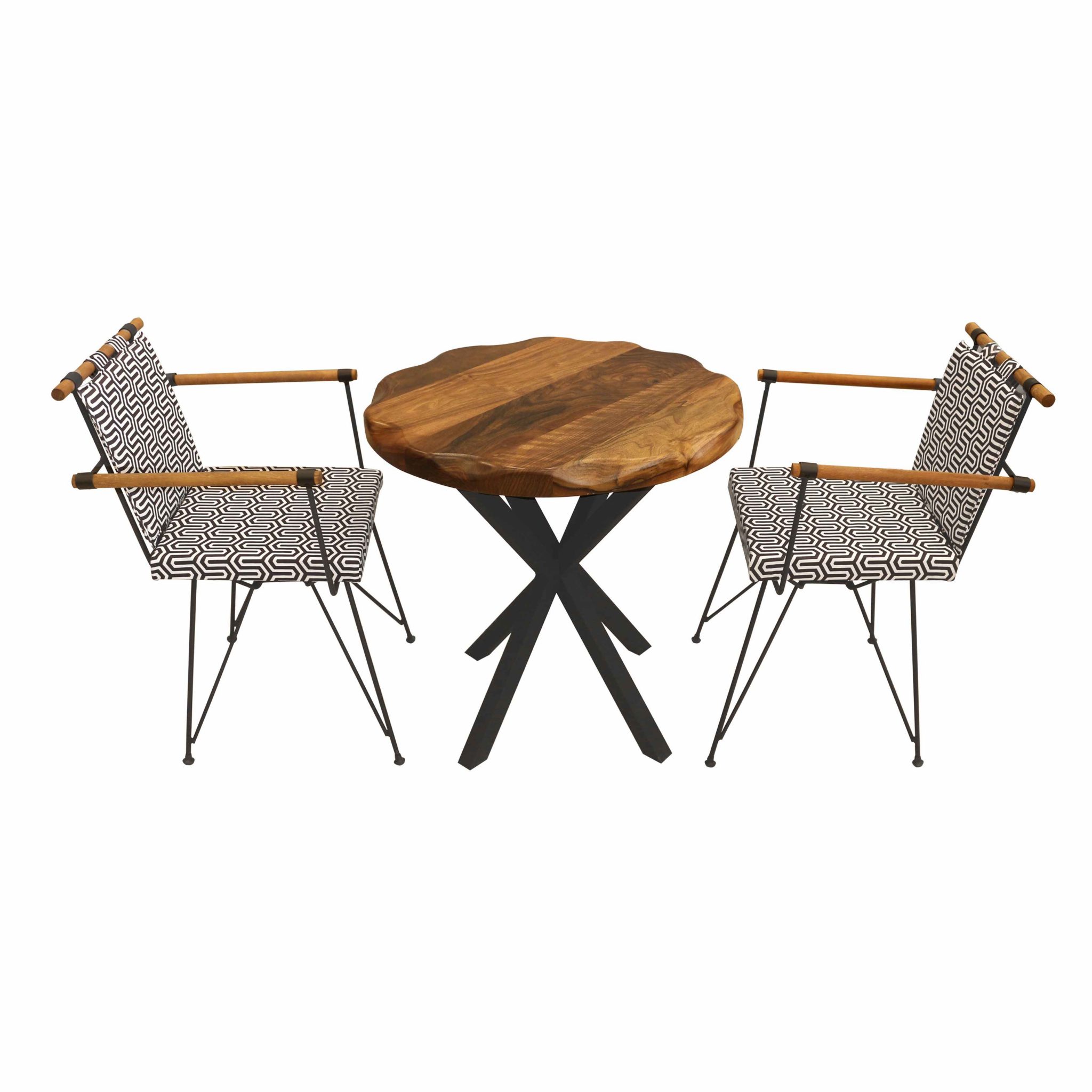 Ceviz Cafe Masası ve Penyes Sandalye Ateş Wood Ceviz Cafe Masası ve Penyes Sandalye Ateş Wood